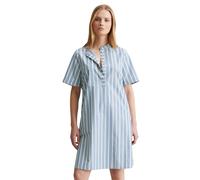 Hemdblusenkleid MARC O'POLO DENIM, Damen, Gr. XL, N-Gr, blau (medium blau), Web, Obermaterial: 100% Baumwolle, gestreift, A-Linie, Kleider Hemdblusenkleid, gestreift, A-Shape (49215462-XL)