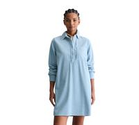 Hemdblusenkleid MARC O'POLO DENIM "mit lässiger Bubble-Struktur", Damen, Gr. XS, Normalgrößen, blau dusk, Obermaterial: 100% Baumwolle, unifarben, regular fit kurz, Manschette, Kleider (72740003-XS) b