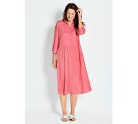 Hemdblusenkleid mit Eingrifftaschen rot 20