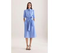 Hemdblusenkleid mit Stickerei und Taillengürtel Blau 40 (60.851973-0014-40)