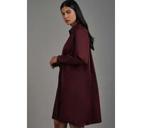 Hemdblusenkleid mit Stretchanteil in A- Linie Rot 34 (60.130701-0048-34)
