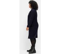 Sheego Hemdblusenkleid aus weichem Cord 50 tiefblau