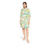Hemdblusenkleid VERA MONT "Damen mit Taschen", Damen, Gr. 46, Normalgrößen, grün, nature, Obermaterial: 97% Baumwolle, 3% Elasthan, gerade kurz, Rundhals, Kleider (68331237-46) grün, nature