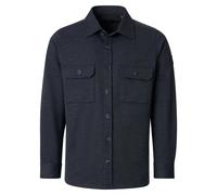 Langarmhemd CASAMODA "CASAMODA Hemdjacke uni", Herren, Gr. 5XL, Normalgrößen, dunkelblau, 63% Polyester, 33% Viskose, 4% Elasthan, unifarben, Hemden (63866341-5XL) dunkelblau