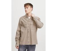 Hemdjacke BLEND "Hemdjacke BHOvershirt", Herren, Gr. M, beige (crockery), Obermaterial: 98% Baumwolle CO. 2% Elasthan EL., regular fit normal, Jacken (45572662-M) crockery
