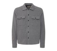 Hemdjacke BLEND "BHShirt", Herren, Gr. S, charcoal mix, 100% Polyester, unifarben, regular fit, ohne Ausschnitt, normaler offener Saum, Jacken, Moderne Hemdjacke mit Taschen (13348444-S) charcoal mix