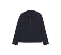 Hemdjacke BUGATTI "Regular Fit", Herren, Gr. 48, 390, marine, 35% Baumwolle, 35% Lyocell, 30% Polyester, unifarben, regular fit, Jacken, mit Stretch und Struktur (43918820-48) 390, marine