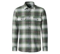 Casa Moda Casual Fit Hemdjacke grün, Gemustert