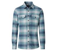 Hemdjacke CASAMODA "CASAMODA Hemdjacke kariert", Herren, Gr. 4XL, blau, 100% Baumwolle, Jacken (40193529-4XL) blau