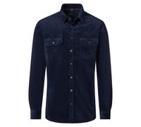 Hemdjacke CASAMODA "CASAMODA Hemdjacke uni", Herren, Gr. 3XL, blau, 76% Baumwolle, 23% Lyocell, 1% Elasthan, Jacken (32007934-XXXL) blau