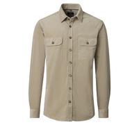 Hemdjacke CASAMODA "CASAMODA Hemdjacke uni", Herren, Gr. 4XL, beige, 76% Baumwolle, 23% Lyocell, 1% Elasthan, Jacken (17790651-4XL) beige
