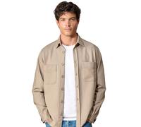 Casa Moda Regular Fit Hemdjacke beige, Einfarbig