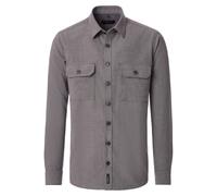 Casa Moda Casual Fit Hemdjacke braun, Einfarbig