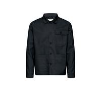 Hemdjacke CASUAL FRIDAY "Hemdjacke CFEvans", Herren, Gr. L, blau (schwarz navy), Obermaterial: 80% Polyester PES. 20% Viskose CV., Jacken (50619325-L) schwarz navy