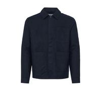 Hemdjacke CASUAL FRIDAY "Hemdjacke CFEvensen Linen Mix", Herren, Gr. M, blau (schwarz navy), Obermaterial: 100% Leinen LI., Jacken (71020401-M) schwarz navy