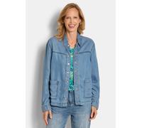 Hemdjacke im Denim-Look blau 40