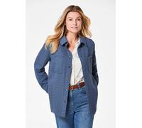 Hemdjacke in Boulcéoptik blau 19
