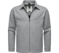 Hemdjacke in Woll-Optik "Azzte Felt" Light Grey L