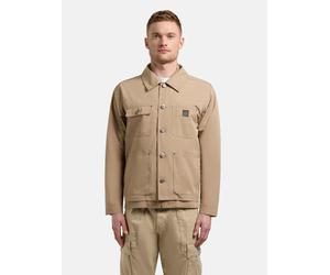 Hemdjacke KHUJO "Raise", Herren, Gr. S (36), camelfarben, Obermaterial: 85% Polyester, 15% Baumwolle. Obermaterial 2: 100% Nylon. Innenfutter: 50% Polyester, 50% Viskose, gerade hüftlang, hoch geschlo