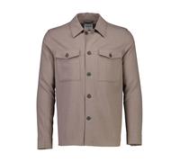 Hemdjacke LINDBERGH "Lindbergh Hemdjacke", Herren, Gr. L, braun (deep sand mel), Oberstoff: 35% Polyester (recycelte Fasern), 31% Viskose, 30% Polyester, 4% Elasthan, lässig geschnitten, Jacken (44123