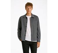 Hemdjacke LINDBERGH "Hemdjacke Relaxed Fit", Herren, Gr. L, blau mix, Obermaterial: 75% Polyester, 22% Viskose, 3% Elasthan; Futter: 95% Polyester, 5% Elasthan, lässig geschnitten, Jacken (96014847-L)