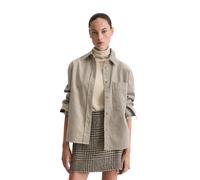 Hemdjacke MARC O'POLO "aus Organic Cotton Stretch", Damen, Gr. 36, chalky mauve, Obermaterial: 98% Baumwolle, 2% Elasthan, unifarben, loose fit, Manschette, Jacken (44988861-36) chalky mauve
