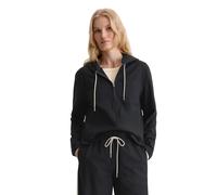 Hemdjacke MARC O'POLO "aus recyceltem Polyester und Viskose", Damen, Gr. 40, schwarz (deep night blau), Obermaterial: 63% Polyester, 34% Viskose, 3% Elasthan, unifarben, Jacken (56539308-40) deep nigh