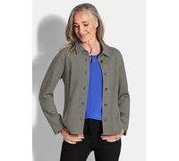 Hemdjacke mit Pepita-Muster grau 24
