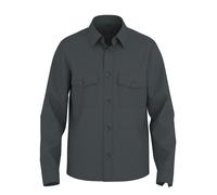 Hemdjacke OLYMP, Herren, Gr. M, marine, Web, Obermaterial: 55% Leinen, 45% Baumwolle, normal, 1-Knopf-Manschette, Jacken, Overshirt, Leinen, Modern Fit, Kentkragen (97117307-M) marine