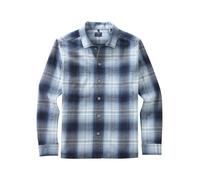 Hemdjacke OLYMP, Herren, Gr. XL, blau (marine), Flanell, Obermaterial: 100% Baumwolle, oversize, Manschette, Jacken, mit modischem Karomuster (57185661-XL) marine