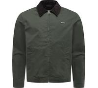 Hemdjacke RAGWEAR "Hertan Vintage", Herren, Gr. S (48), grün (olivgrün), Obermaterial: 100% Baumwolle. Innenfutter: 100% Polyester, gerade hüftbedeckend, Ärmel mit Ärmelschlitz abgesteppte Kante verst