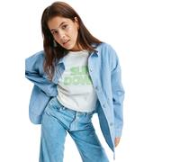 Hemdjacke ROXY "Kick Back Washed Cord", Damen, Gr. M, blau (blau blizzard), Obermaterial: 100% Baumwolle., Jacken (44544942-M) blau blizzard