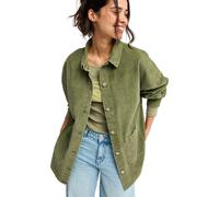 Hemdjacke ROXY "Kick Back Washed Cord", Damen, Gr. XL, grün (winter moss), Obermaterial: 100% Baumwolle., Jacken (84655733-XL) winter moss