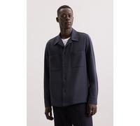 Hemdjacke SEIDENSTICKER, Herren, Gr. S, grau, 53% Polyester, 45% Wolle, 2% Elasthan, unifarben, Jacken (30752754-S) grau