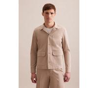 Hemdjacke SEIDENSTICKER "Seidensticker", Herren, Gr. S, beige (sand), 97% Baumwolle, 3% Elasthan, unifarben, Jacken (46083709-S) sand