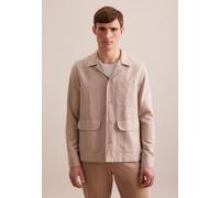 Hemdjacke SEIDENSTICKER "Seidensticker", Herren, Gr. XXL, beige (sand), 100% Leinen, unifarben, Jacken (66746752-XXL) sand