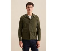 Hemdjacke SEIDENSTICKER "Seidensticker", Herren, Gr. XXL, grün, 97% Baumwolle 3% Elastan, unifarben, Jacken (97691268-XXL) grün