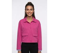 Hemdjacke SMITH & SOUL, Damen, Gr. XS, fuchsia, Jersey, Obermaterial: 70% Polyester, 26% Viskose, 4% Elasthan, unifarben, normal, angesetztes Bündchen, Jacken, aus Interlock-Jersey, Umlegekragen (8183
