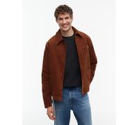 Hemdjacke TOMMY HILFIGER "CORDUROY CHORE", Herren, Gr. S, braun (hickory cord), Web, Obermaterial: 100% Baumwolle, relaxed fit normal, 1-Knopf-Manschette, Jacken, relaxed fit, aus Cord (10975964-S) hi