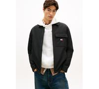 Hemdjacke TOMMY JEANS "TJM PADDED TECH CORD", Herren, Gr. XXL, schwarz, Cord, Obermaterial: 82% Baumwolle, 18% Polyamid, regular fit normal, Manschette, Jacken, Overshirt, lockere Form, wattiert (2071