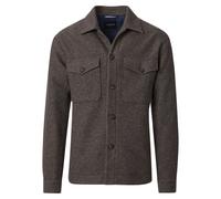 Hemdjacke VENTI "VENTI Hemdjacke kariert", Herren, Gr. 50, braun, 95% Polyester, 5% Wolle, Jacken (10134702-50) braun