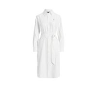 Hemdkleid aus Baumwolloxford mit Gürtel 28 White