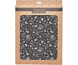 Hemline Gold Quilters Multifunktionsmappe (30 x 24 x 2,5 cm/schwarz/weiß)