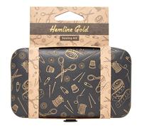 Hemline Gold Premium-Nähset Reiseset (12 x 7 x 2,5 cm / schwarz/ gold)