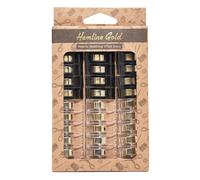 Hemline Gold Quilt Clips (30 St./ 26 x 10 mm/ schwarz/ transparent)