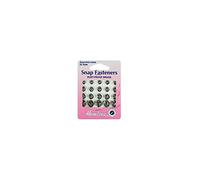 Hemline H420.99 Druckknöpfe, Nickel, Messing, rostfrei, 6,7,9,11 mm, 20 Stück