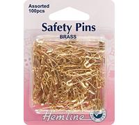 Hemline Sicherheitsnadeln, goldfarben, 100 Stück