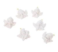 Hemobllo 12 Stück Kleine Engelsflügel Schlüsselanhänger aus Kunstharz Selbstgemacht Schmuckanhänger Farbenfrohe Schutzengel Deko für Basteln Handyhüllen und Geschenkideen