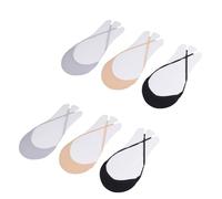 Hemobllo 3paare Unsichtbare Forefoot Socks Damen Sommer Füßlinge Mit Elastischem Fersenband Rutschfest Halbtransparent Für High Heels Sandalen Flats Und Pumps