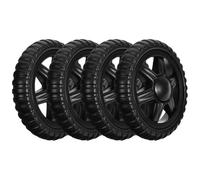 Hemobllo 4 Stück Ersatzräder für Rollwagen aus Kunststoff Robust für Schwere Lasten Geeignet für Handgezogene Einkaufswagen und Klappbare Trolleys im Alltag